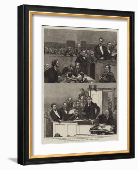 The Prosecution of Dr Slade, the Spirit Medium-Edward John Gregory-Framed Giclee Print