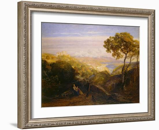 The Prospect, 1864-81 (Watercolour and Bodycolour with Gum Arabic, on London Board)-Samuel Palmer-Framed Premium Giclee Print