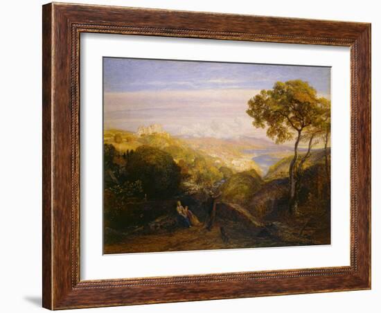 The Prospect, 1864-81 (Watercolour and Bodycolour with Gum Arabic, on London Board)-Samuel Palmer-Framed Giclee Print