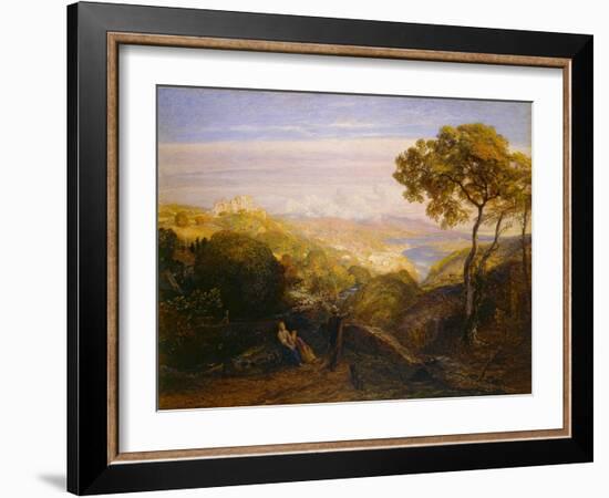 The Prospect, 1864-81 (Watercolour and Bodycolour with Gum Arabic, on London Board)-Samuel Palmer-Framed Giclee Print