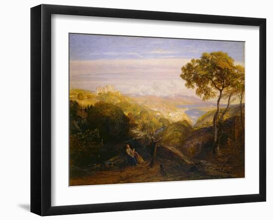 The Prospect, 1864-81 (Watercolour and Bodycolour with Gum Arabic, on London Board)-Samuel Palmer-Framed Giclee Print
