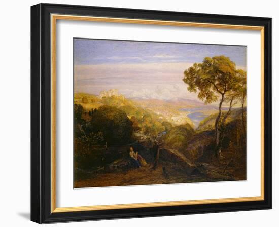 The Prospect, 1864-81 (Watercolour and Bodycolour with Gum Arabic, on London Board)-Samuel Palmer-Framed Giclee Print