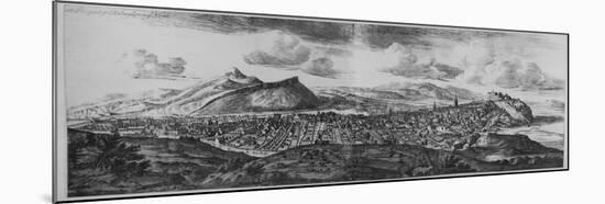 The Prospect of Edinburgh from the North, from 'Theatrum Scotiae', Edition Published in 1719-John Slezer-Mounted Giclee Print