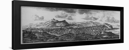 The Prospect of Edinburgh from the North, from 'Theatrum Scotiae', Edition Published in 1719-John Slezer-Framed Giclee Print