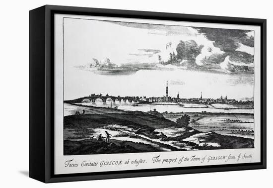 The Prospect of the Town of Glasgow from Ye South, from 'Theatrum Scotiae' by John Slezer, 1693-John Slezer-Framed Premier Image Canvas