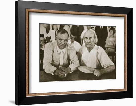 'The Protagonists of Dayton', Tennessee, USA, 1925-Unknown-Framed Photographic Print