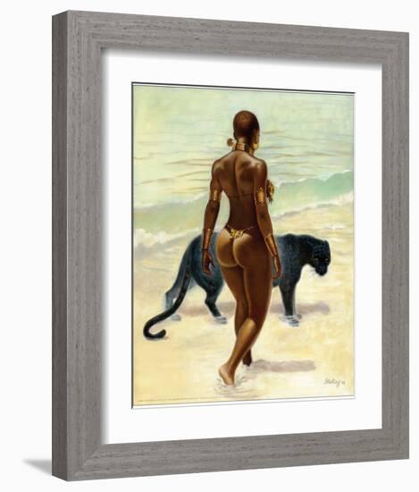 The Protector-Sterling Brown-Framed Art Print