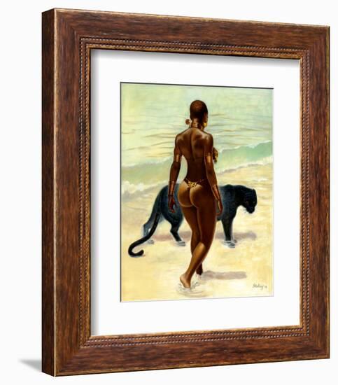 The Protector-Sterling Brown-Framed Art Print