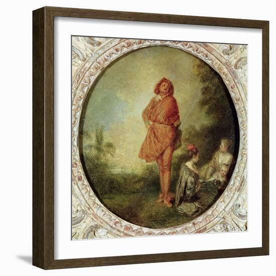 The Proud Man, 1715-Jean Antoine Watteau-Framed Giclee Print