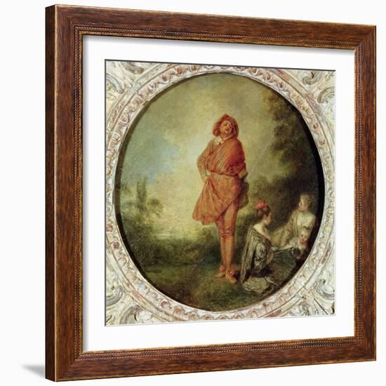 The Proud Man, 1715-Jean Antoine Watteau-Framed Giclee Print