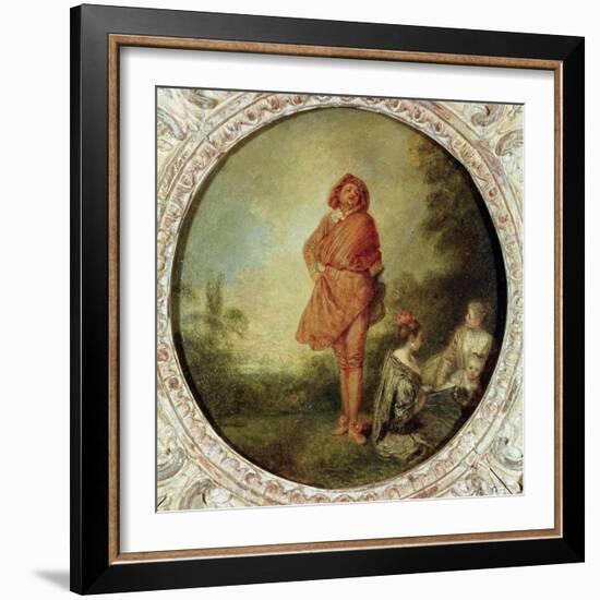 The Proud Man, 1715-Jean Antoine Watteau-Framed Giclee Print