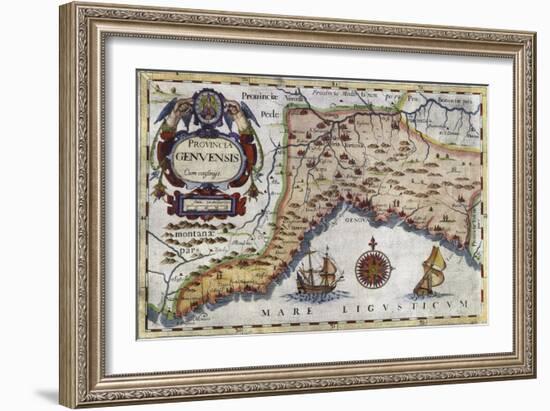 The Province of Genoa, Map, Turin, 1649-Giovanni Battista Cassini-Framed Giclee Print