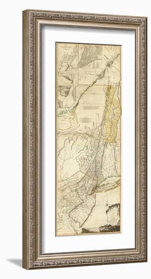 The Provinces of New York, and New Jersey, c.1776-Thomas Jefferys-Framed Art Print