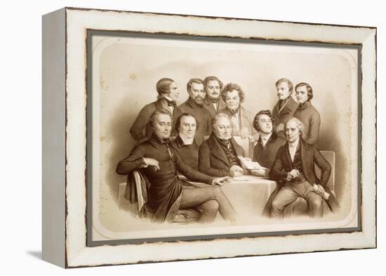 The Provisional Government of 24th February 1848, 1848-Achille Deveria-Framed Premier Image Canvas