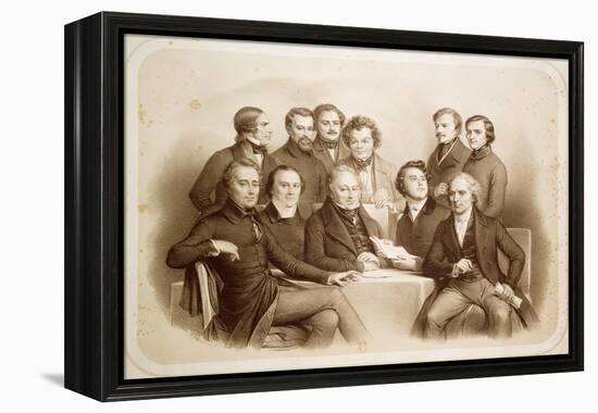 The Provisional Government of 24th February 1848, 1848-Achille Deveria-Framed Premier Image Canvas