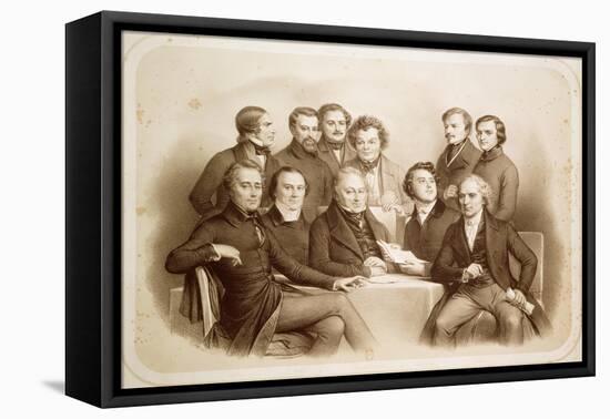 The Provisional Government of 24th February 1848, 1848-Achille Deveria-Framed Premier Image Canvas