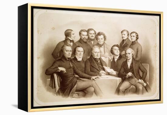 The Provisional Government of 24th February 1848, 1848-Achille Deveria-Framed Premier Image Canvas