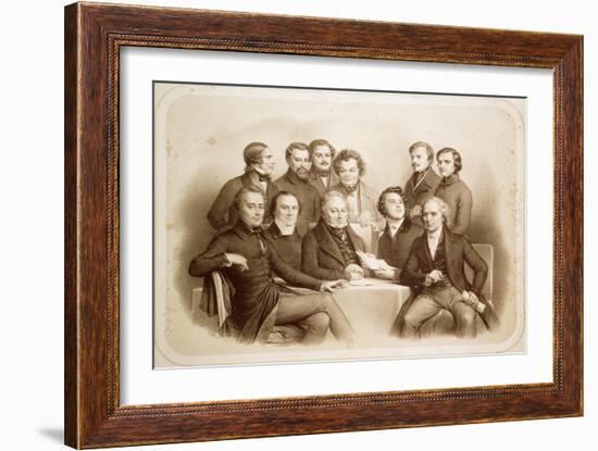 The Provisional Government of 24th February 1848, 1848-Achille Deveria-Framed Giclee Print