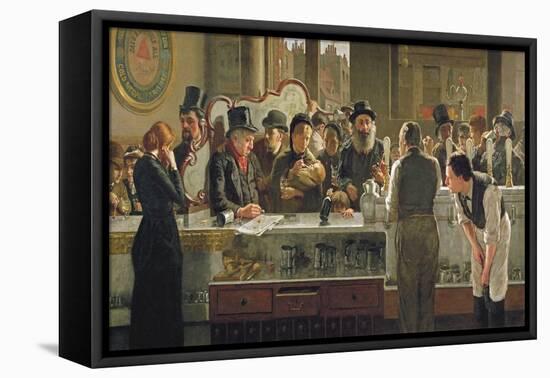 The Public Bar, 1883-John Henry Henshall-Framed Premier Image Canvas