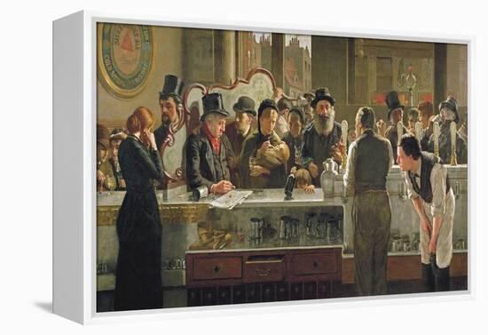 The Public Bar, 1883-John Henry Henshall-Framed Premier Image Canvas