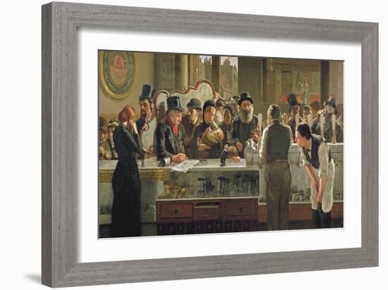 The Public Bar, 1883-John Henry Henshall-Framed Giclee Print