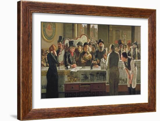 The Public Bar, 1883-John Henry Henshall-Framed Giclee Print