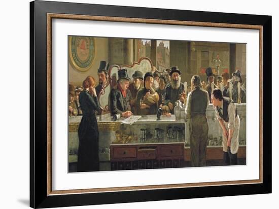 The Public Bar, 1883-John Henry Henshall-Framed Giclee Print