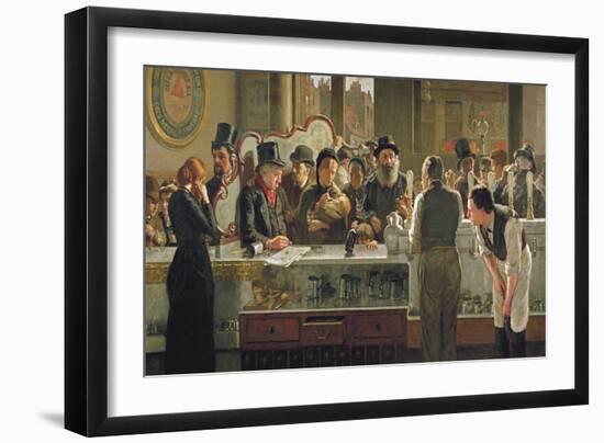 The Public Bar, 1883-John Henry Henshall-Framed Giclee Print