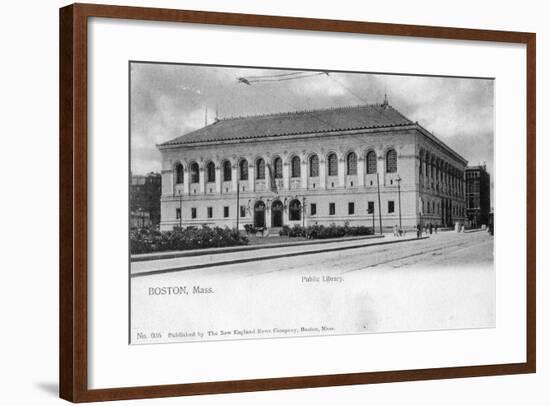 The Public Library, Boston, Massachusetts, 1905-null-Framed Giclee Print