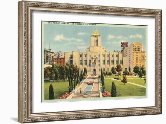 The Public Library, Los Angeles, California-null-Framed Art Print