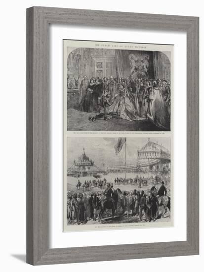 The Public Life of Queen Victoria-Charles Robinson-Framed Giclee Print