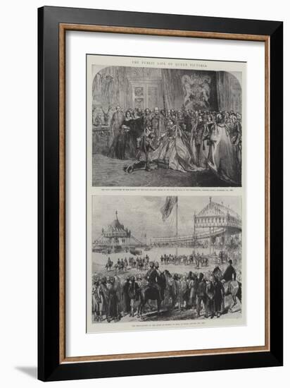 The Public Life of Queen Victoria-Charles Robinson-Framed Giclee Print