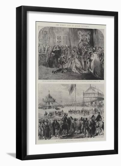 The Public Life of Queen Victoria-Charles Robinson-Framed Giclee Print