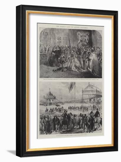 The Public Life of Queen Victoria-Charles Robinson-Framed Giclee Print