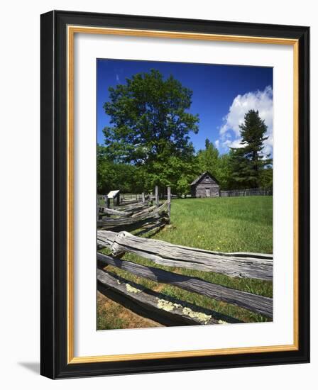 The Puckett Cabin, Blue Ridge Parkway, Virginia, USA-Charles Gurche-Framed Photographic Print