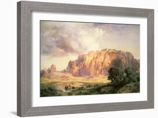 The Pueblo of Acoma, New Mexico-Thomas Moran-Framed Giclee Print