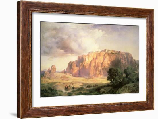 The Pueblo of Acoma, New Mexico-Thomas Moran-Framed Giclee Print