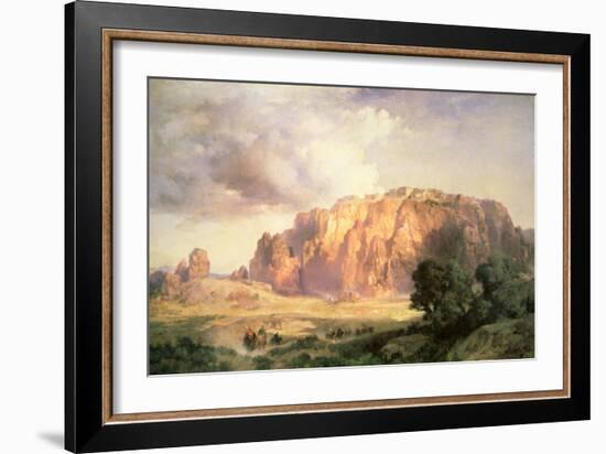 The Pueblo of Acoma, New Mexico-Thomas Moran-Framed Giclee Print