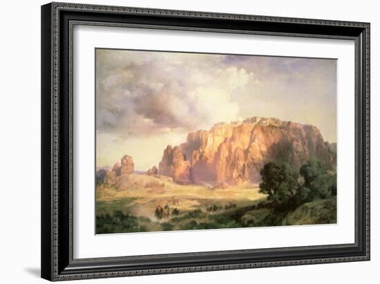 The Pueblo of Acoma, New Mexico-Thomas Moran-Framed Giclee Print