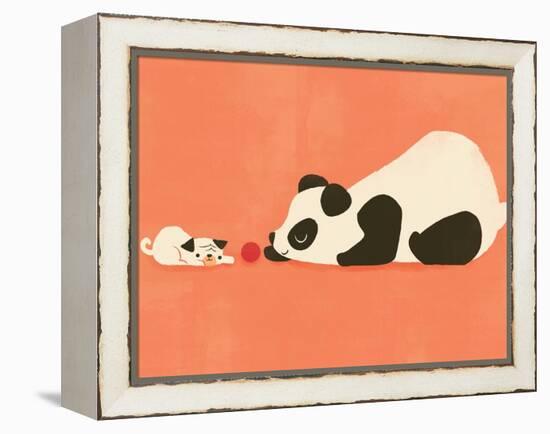 The Pug and the Panda-Jay Fleck-Framed Stretched Canvas