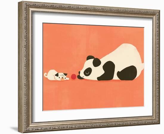 The Pug and the Panda-Jay Fleck-Framed Art Print