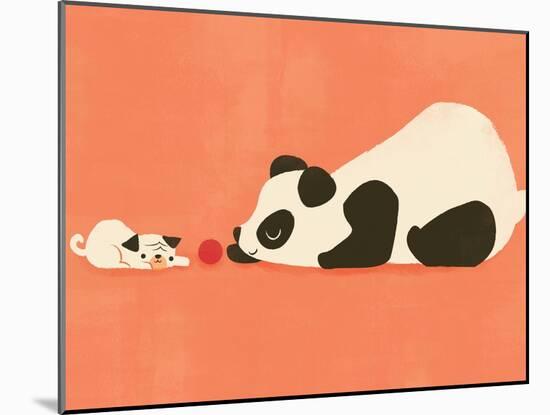 The Pug and the Panda-Jay Fleck-Mounted Art Print