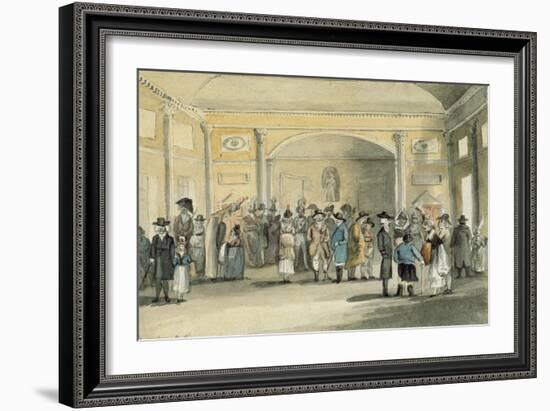 The Pump Room, Bath, 1796-John Nixon-Framed Giclee Print