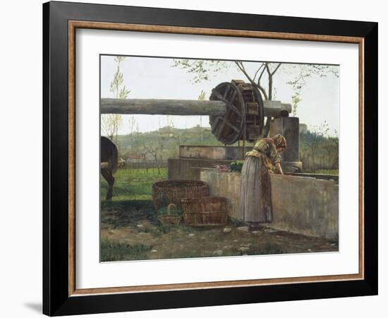 The Pumping Machine-Silvestro Lega-Framed Giclee Print