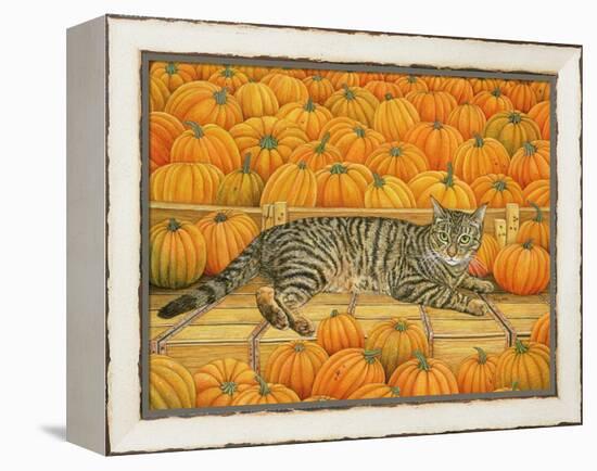 The Pumpkin-Cat, 1995-Ditz-Framed Premier Image Canvas