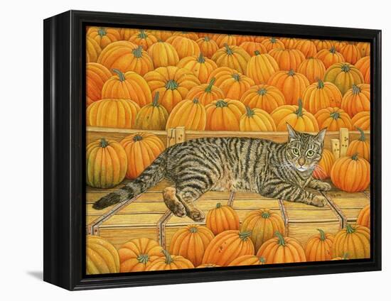 The Pumpkin-Cat, 1995-Ditz-Framed Premier Image Canvas