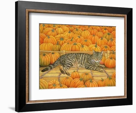 The Pumpkin-Cat, 1995-Ditz-Framed Giclee Print