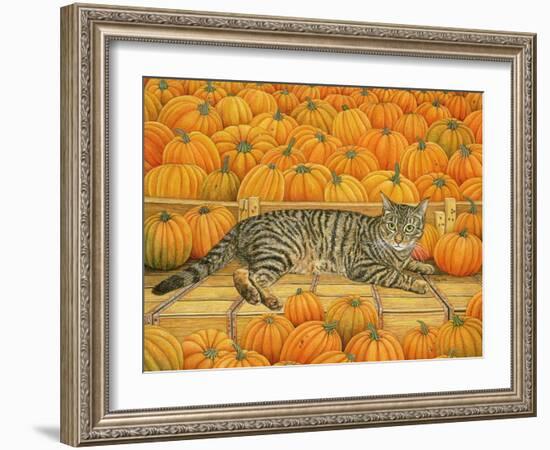 The Pumpkin-Cat, 1995-Ditz-Framed Giclee Print