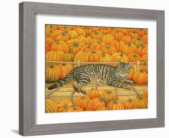 The Pumpkin-Cat, 1995-Ditz-Framed Giclee Print