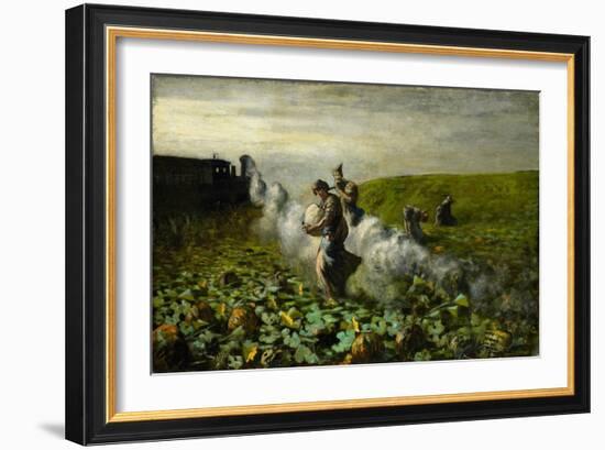 The Pumpkin Harvest, 1897-Giovanni Segantini-Framed Giclee Print